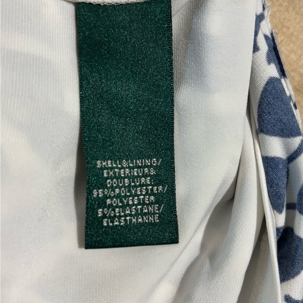 Ralph Lauren Navy/White Jersey Dress SZ 10 - Picture 5 of 5